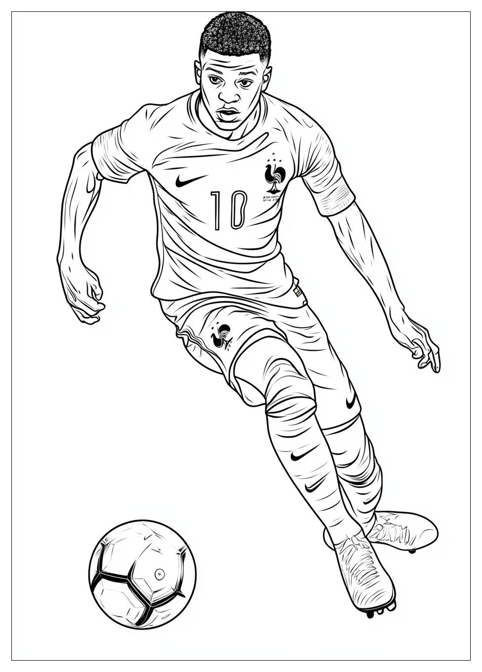 Kolorowanki Do Druku Kylian Mbappe 8