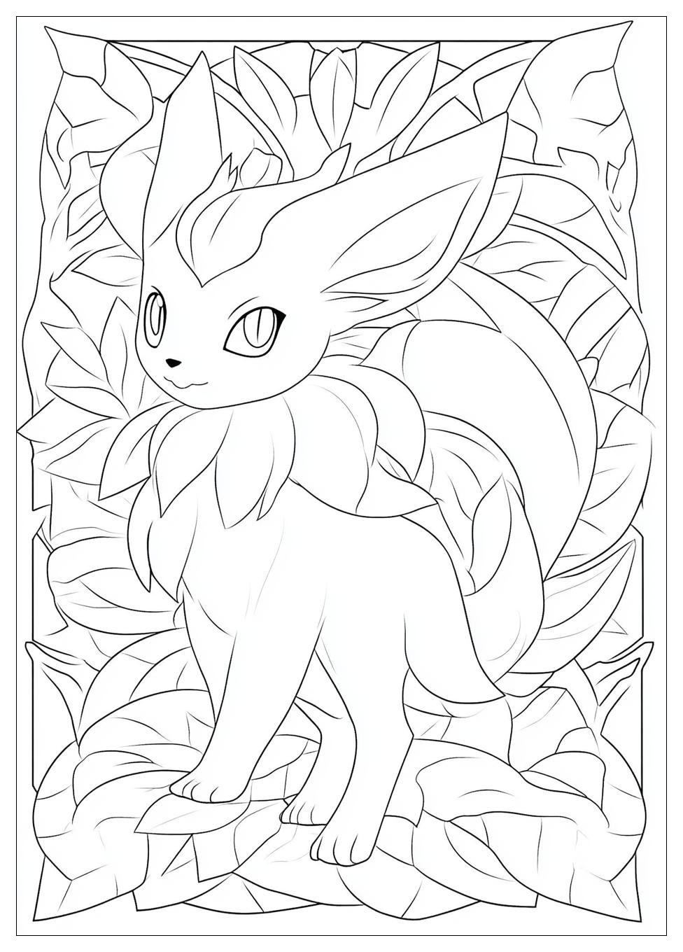 Kolorowanki Do Druku Leafeon 1