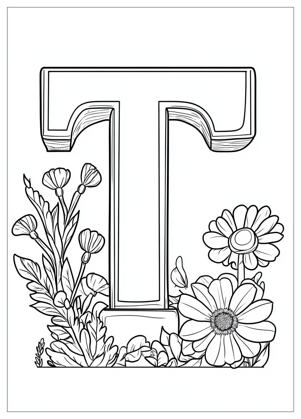 Kolorowanki Do Druku Litera T 18