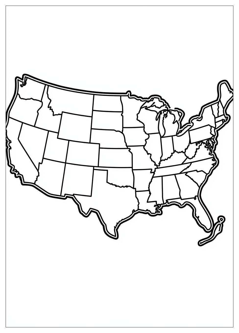 Kolorowanki Do Druku Mapa Usa 10