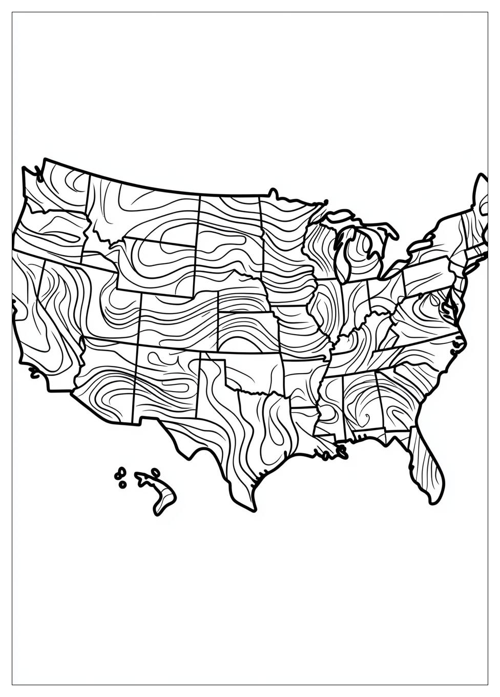Kolorowanki Do Druku Mapa Usa 20