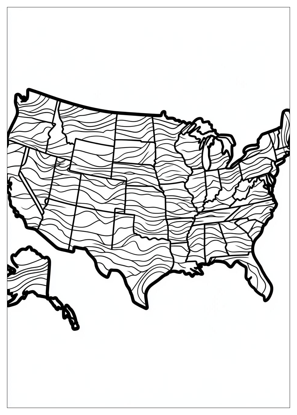 Kolorowanki Do Druku Mapa Usa 8