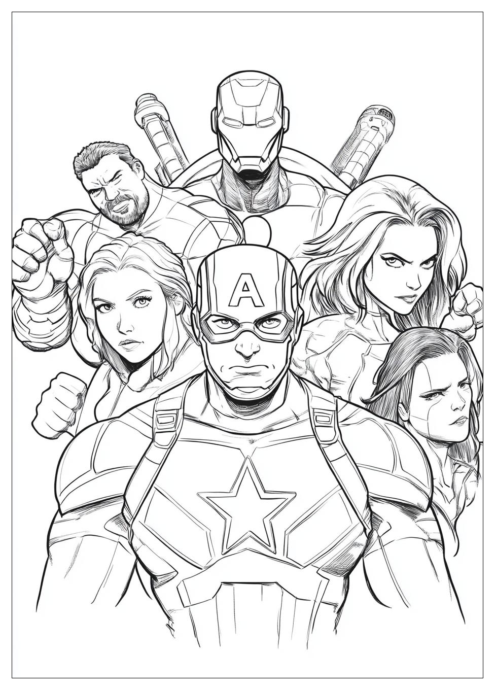 Kolorowanki Do Druku Marvel Avengers 4