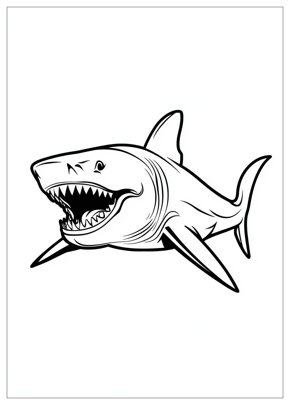 Kolorowanki Do Druku Megalodon 1