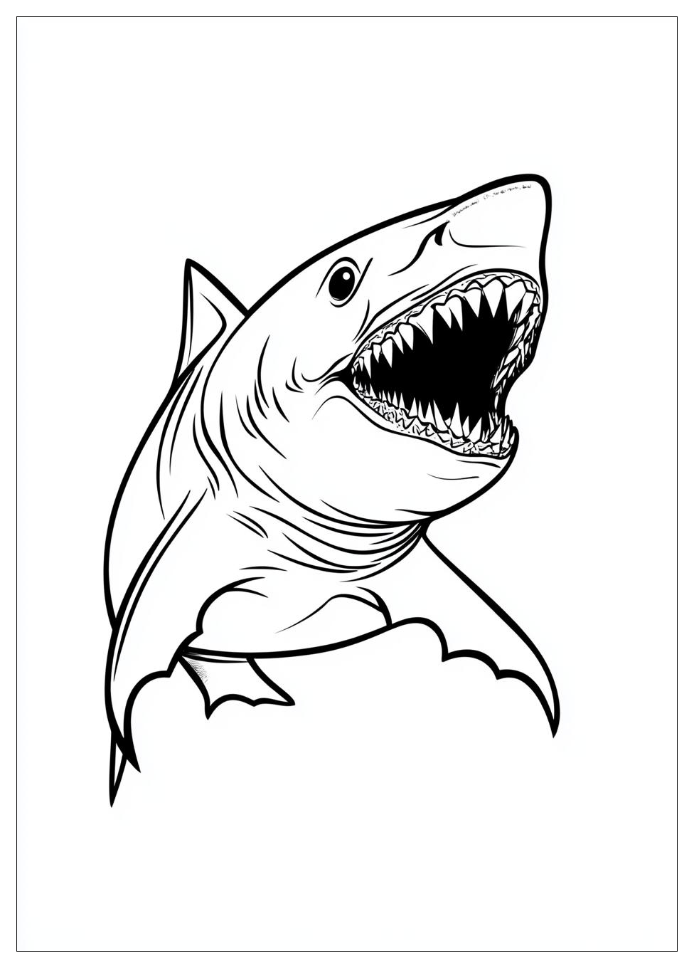 Kolorowanki Do Druku Megalodon 4