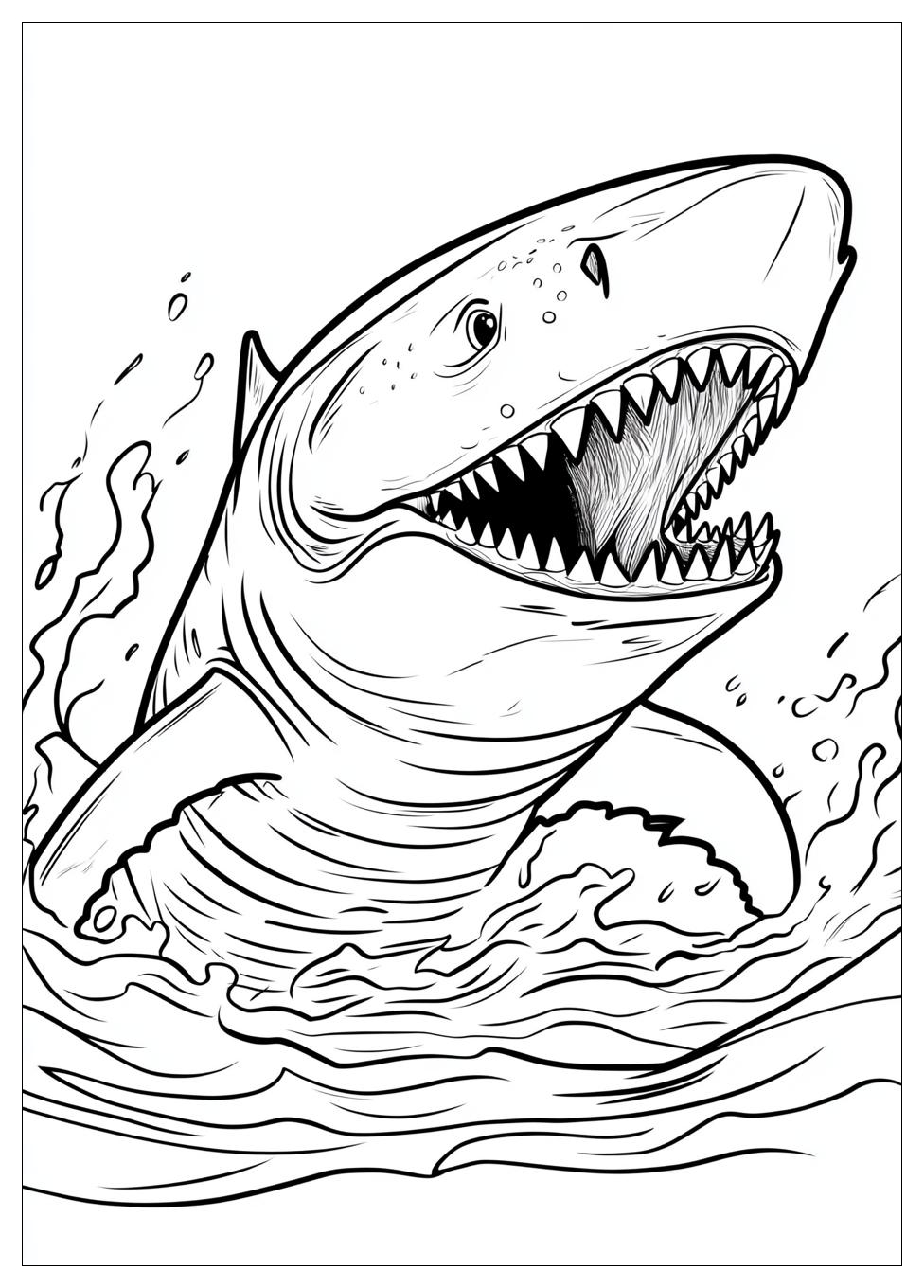 Kolorowanki Do Druku Megalodon 7