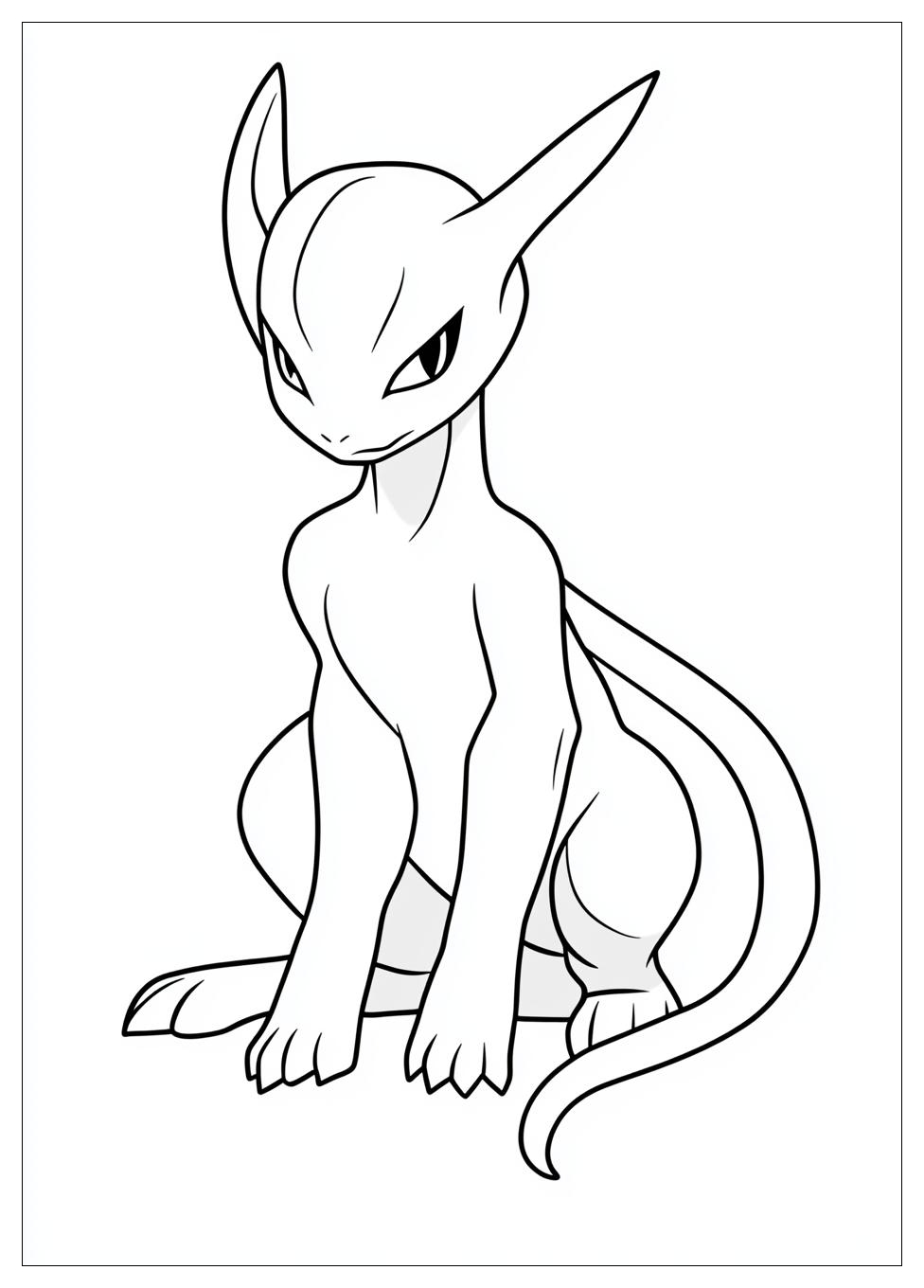 Kolorowanki Do Druku Mewtwo 1