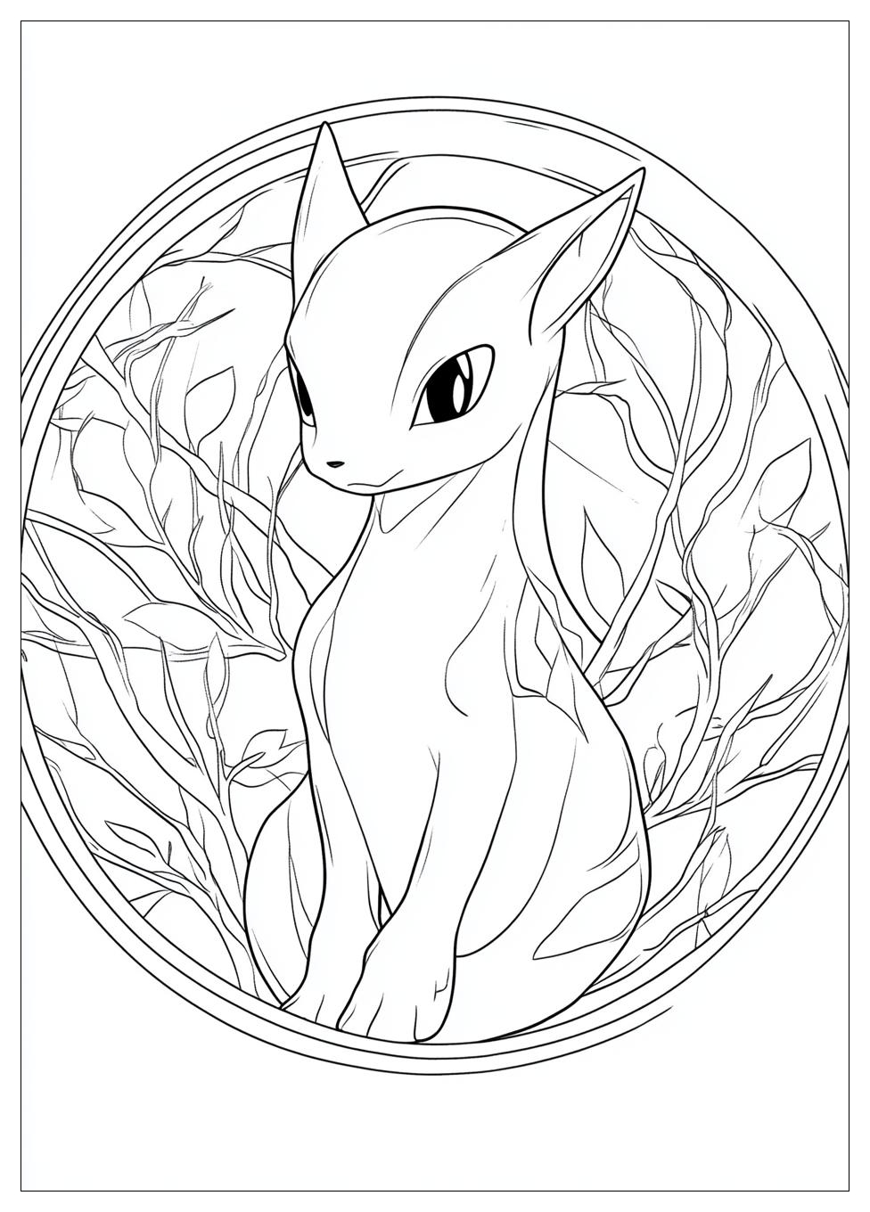 Kolorowanki Do Druku Mewtwo 24
