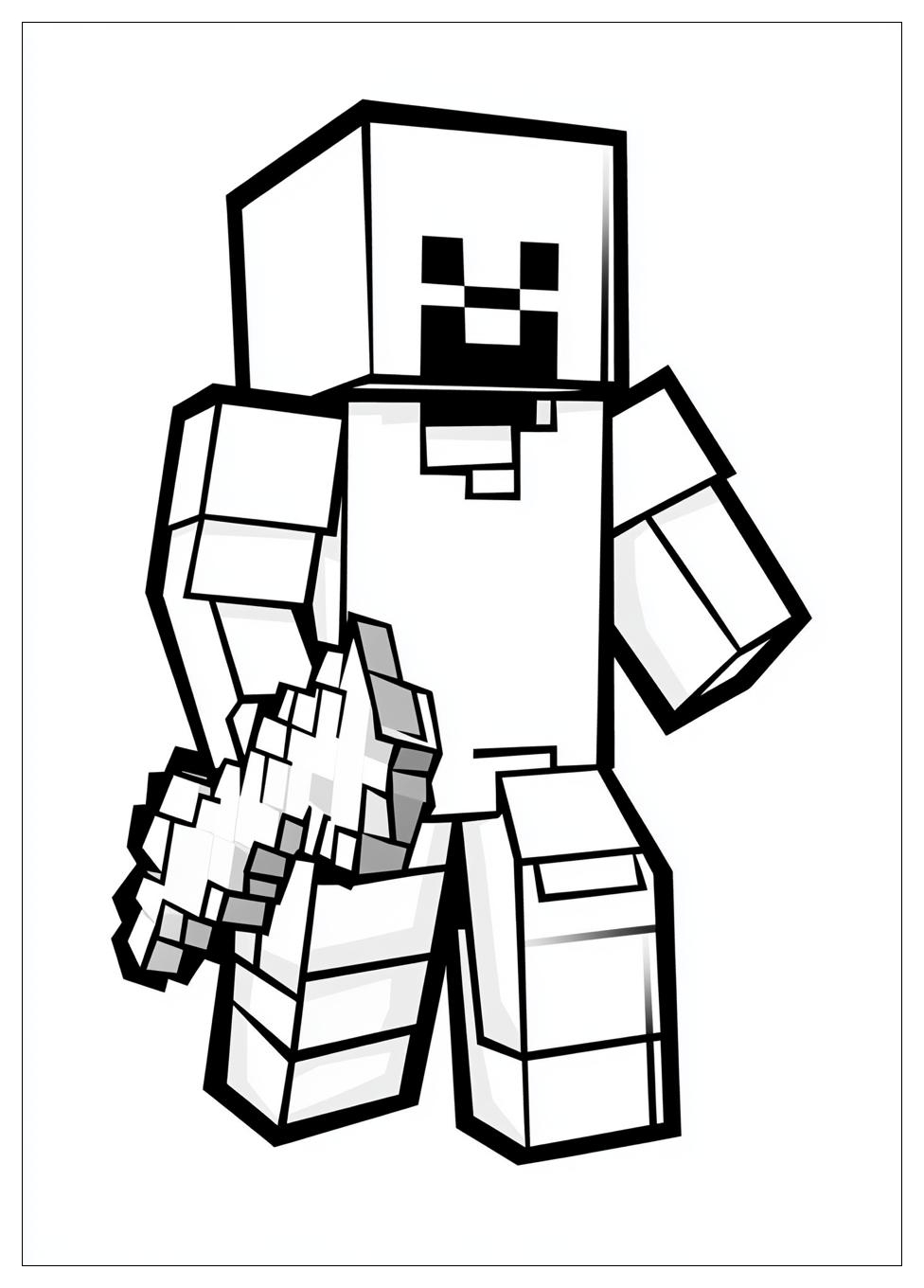 Kolorowanki Do Druku Minecraft 1