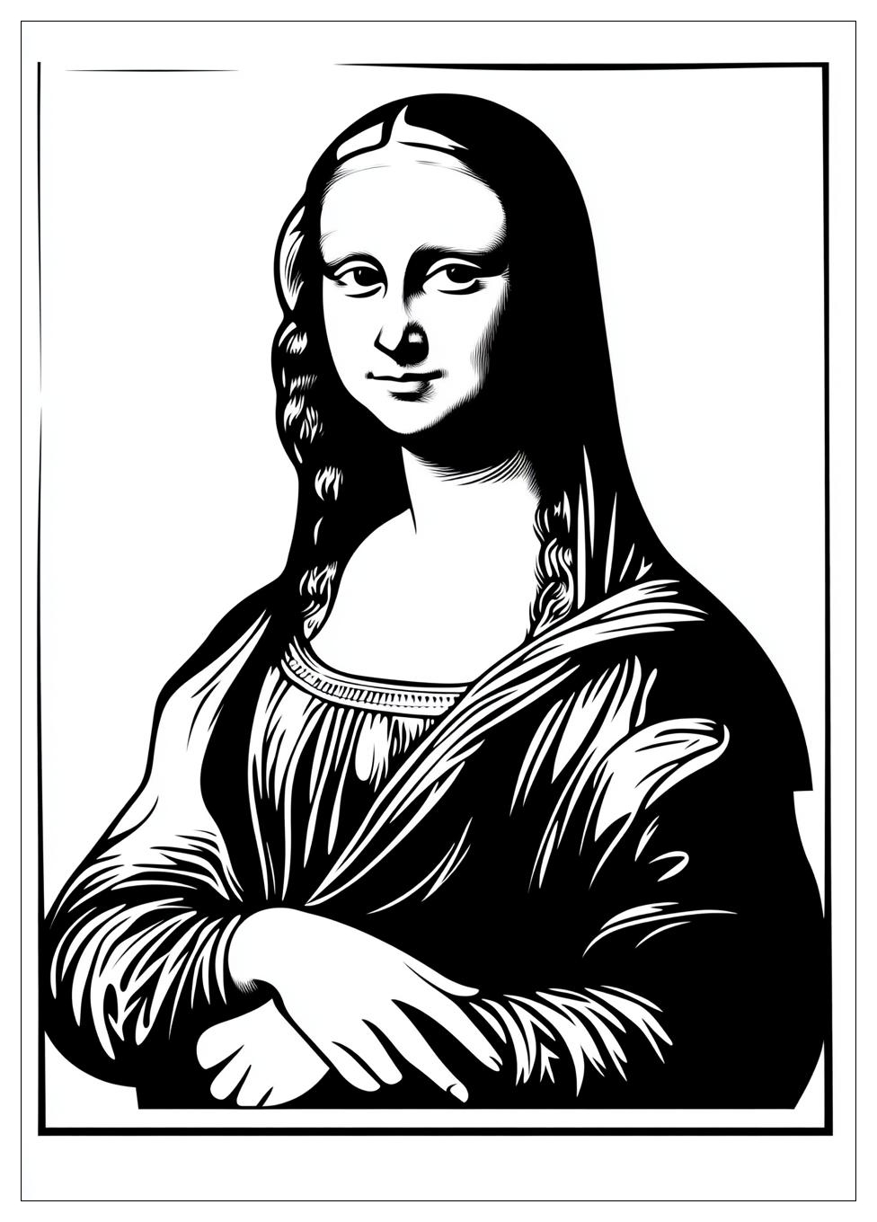 Kolorowanki Do Druku Mona Lisa 16
