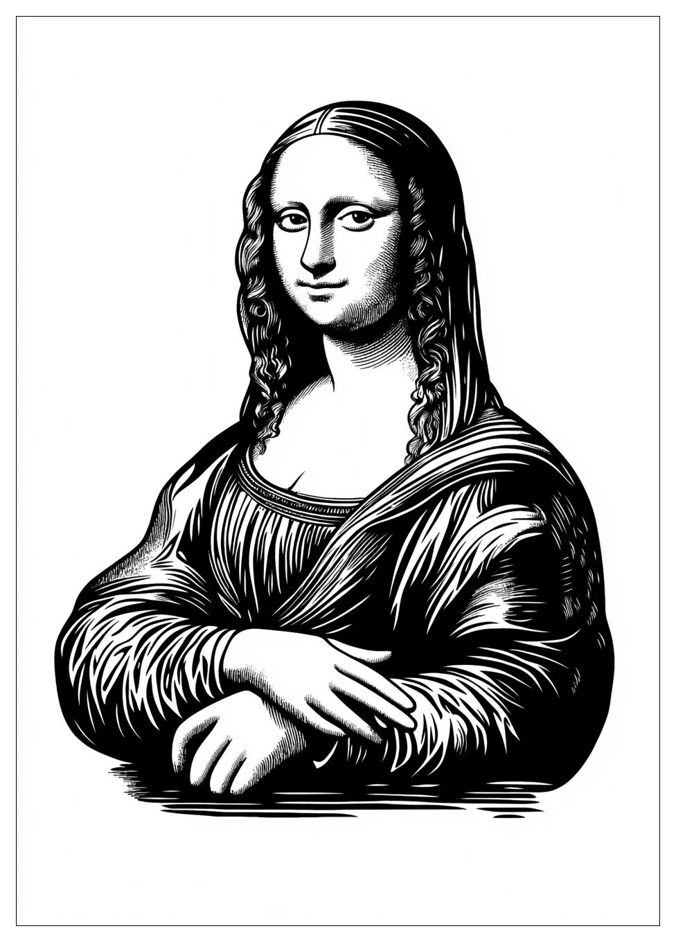 Kolorowanki Do Druku Mona Lisa 17