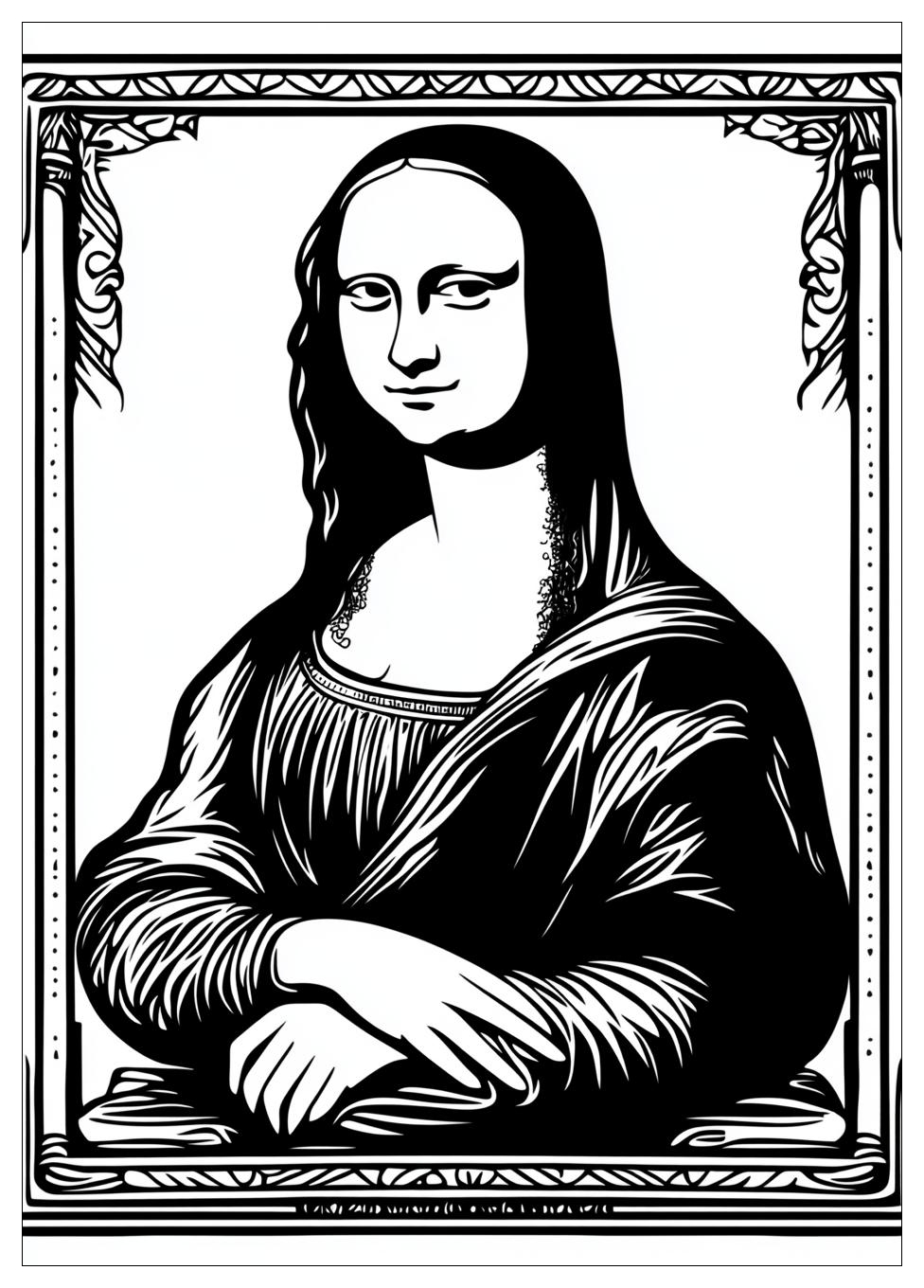 Kolorowanki Do Druku Mona Lisa 20