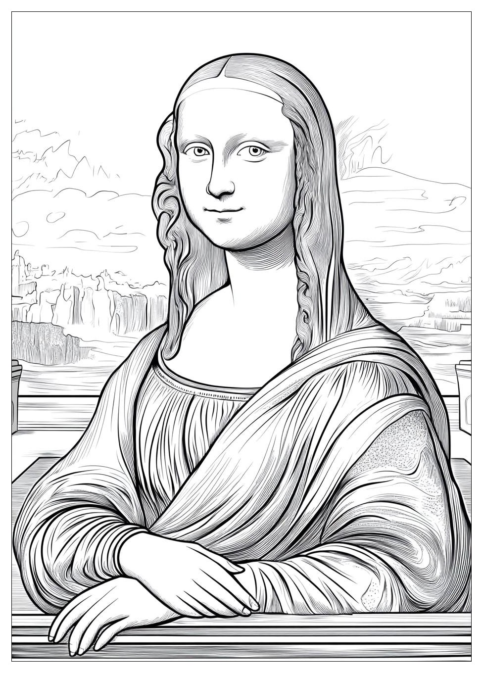 Kolorowanki Do Druku Mona Lisa 24