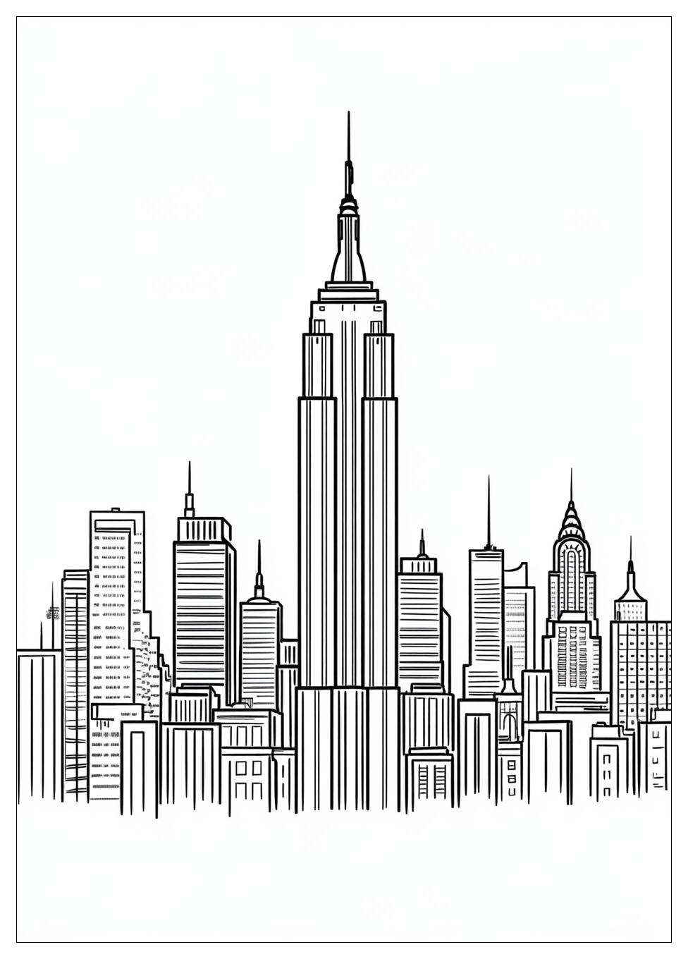 Kolorowanki Do Druku New York 10