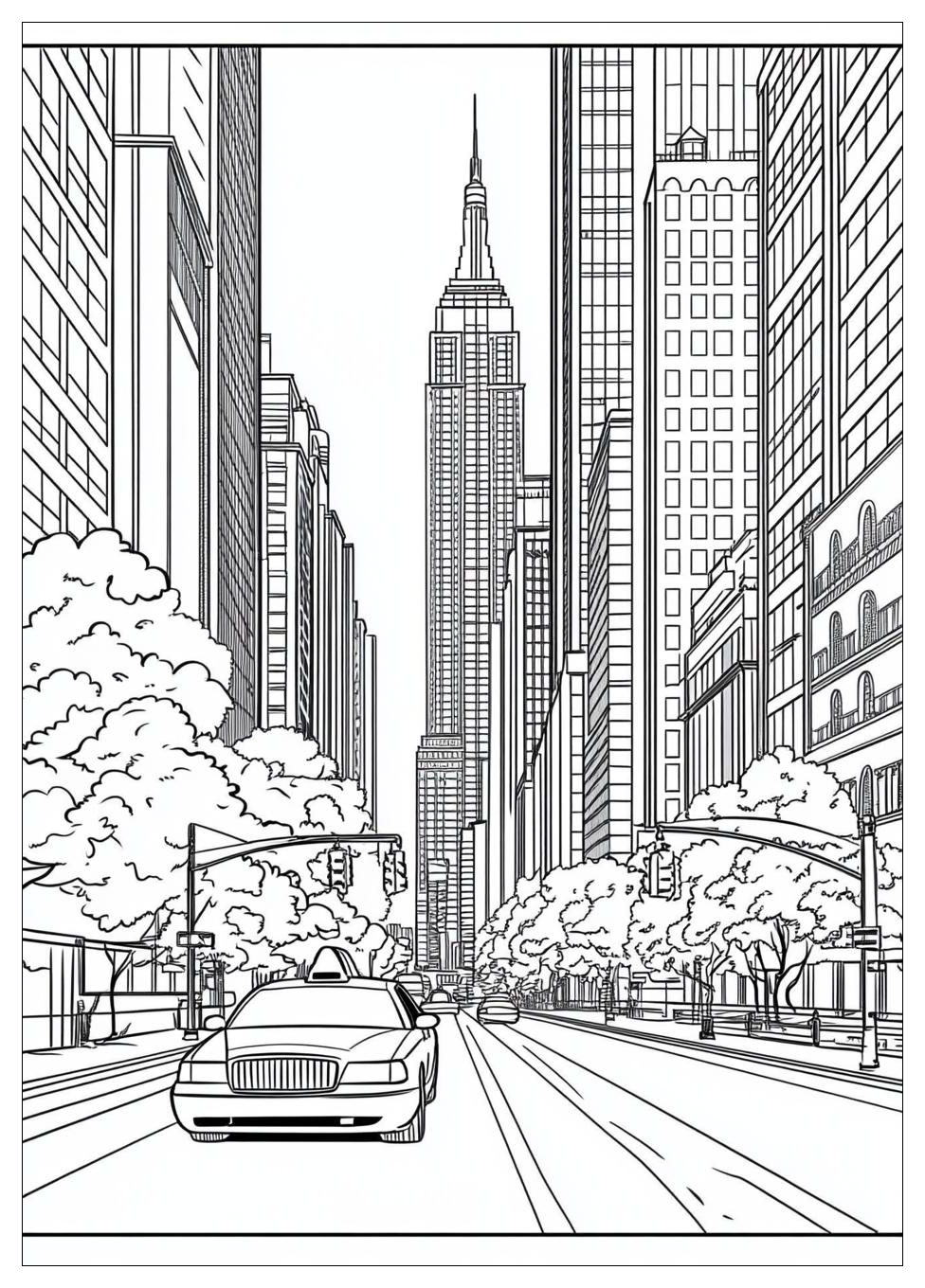 Kolorowanki Do Druku New York 4