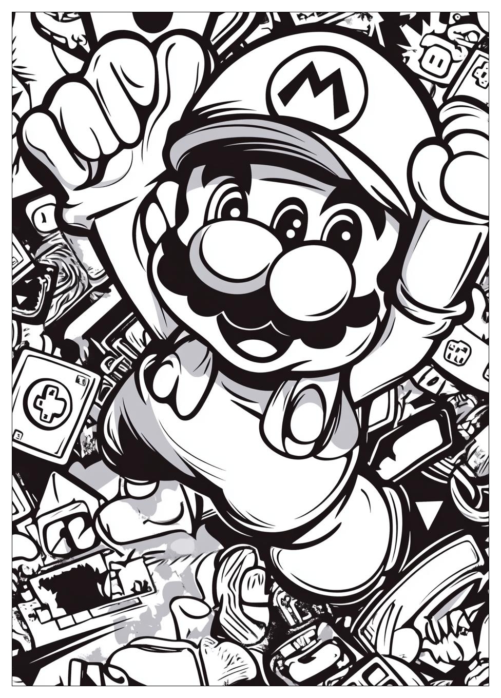 Kolorowanki Do Druku Nintendo 13