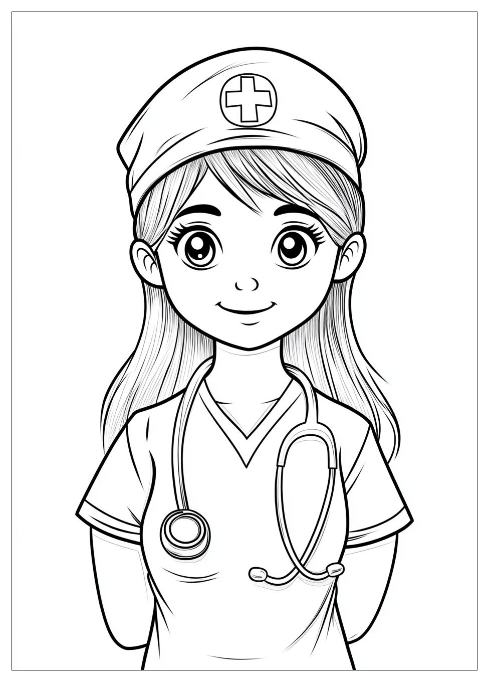 Kolorowanki Do Druku Nurse 1