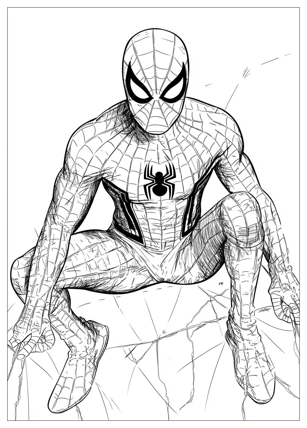 Kolorowanki Do Druku Peter Parker 1