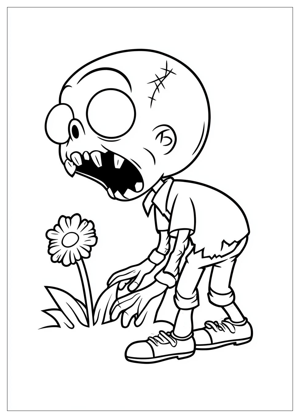 Kolorowanki Do Druku Plants Vs Zombies 1