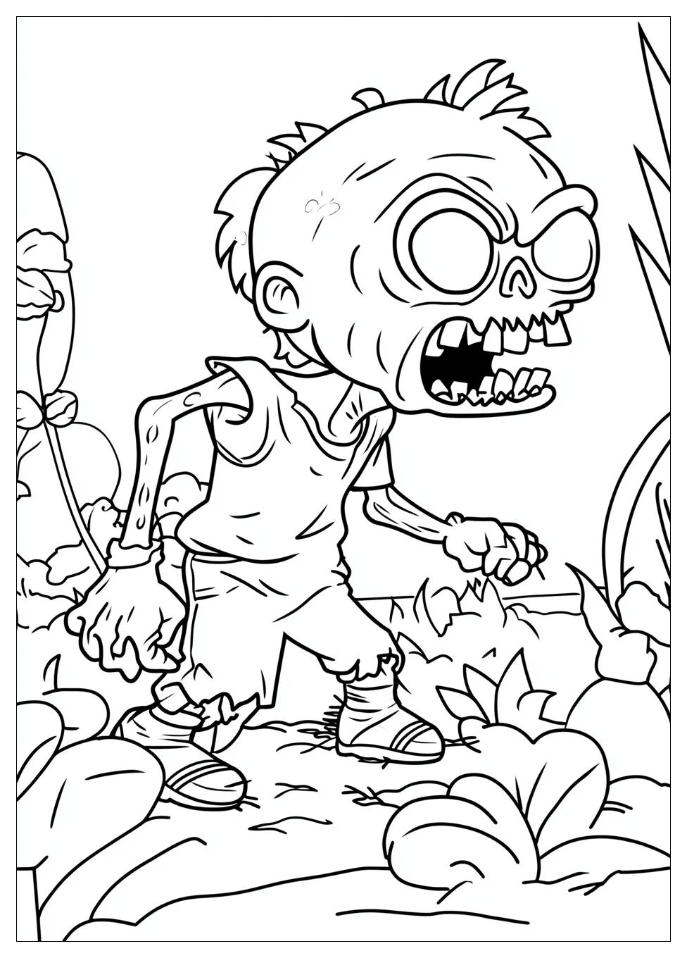 Kolorowanki Do Druku Plants Vs Zombies 18