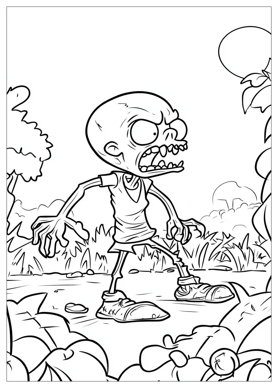 Kolorowanki Do Druku Plants Vs Zombies 2