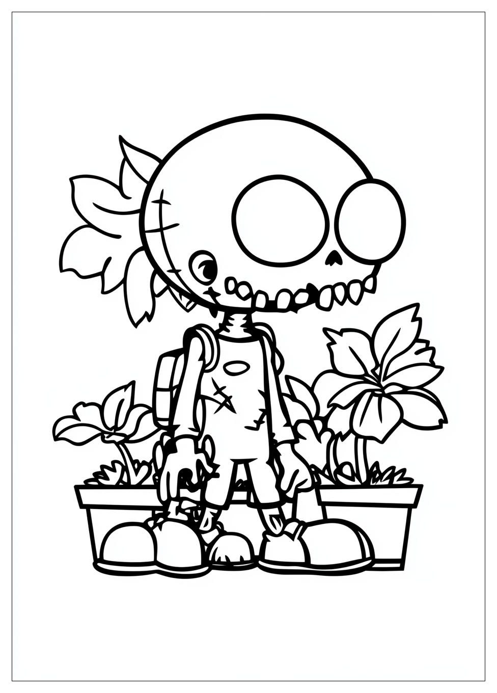 Kolorowanki Do Druku Plants Vs Zombies 3