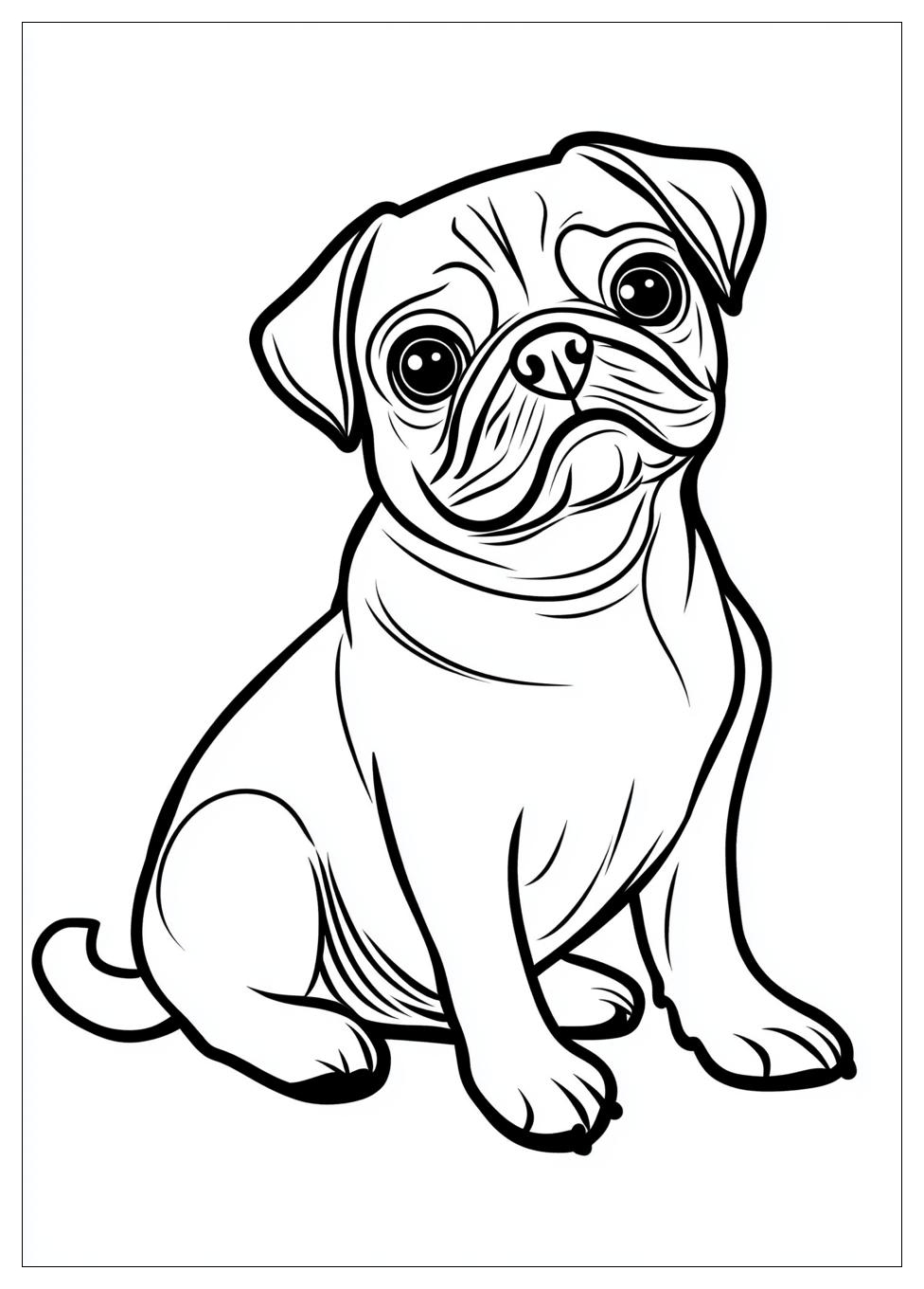Kolorowanki Do Druku Pug 1