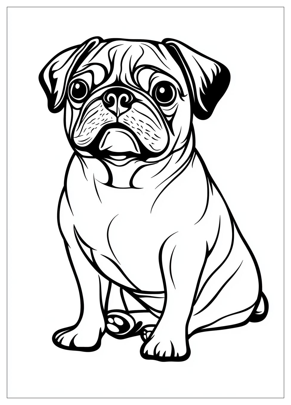 Kolorowanki Do Druku Pug 6