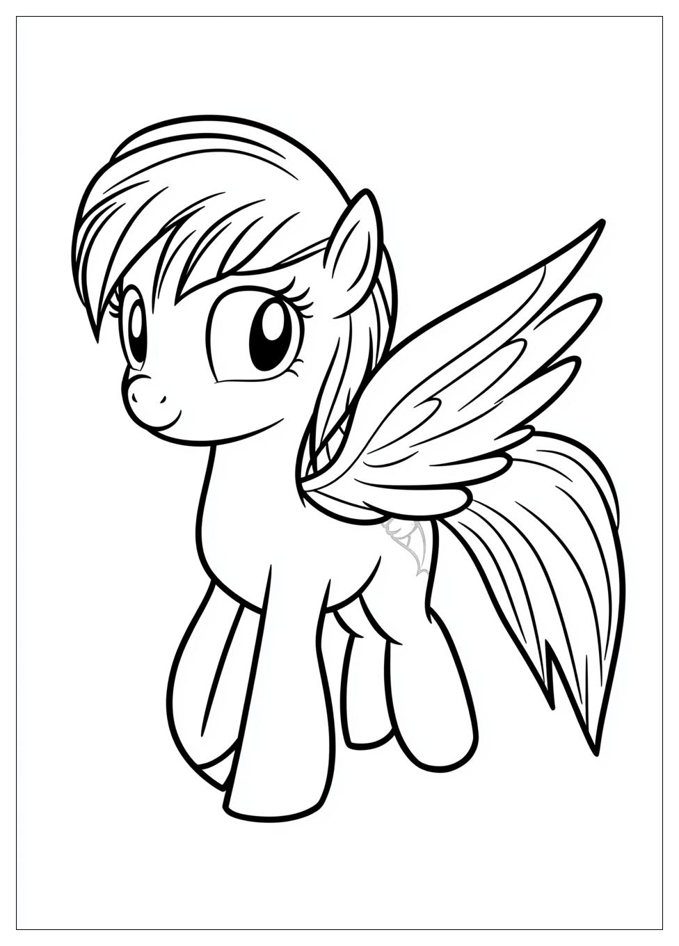Kolorowanki Do Druku Rainbow Dash 12