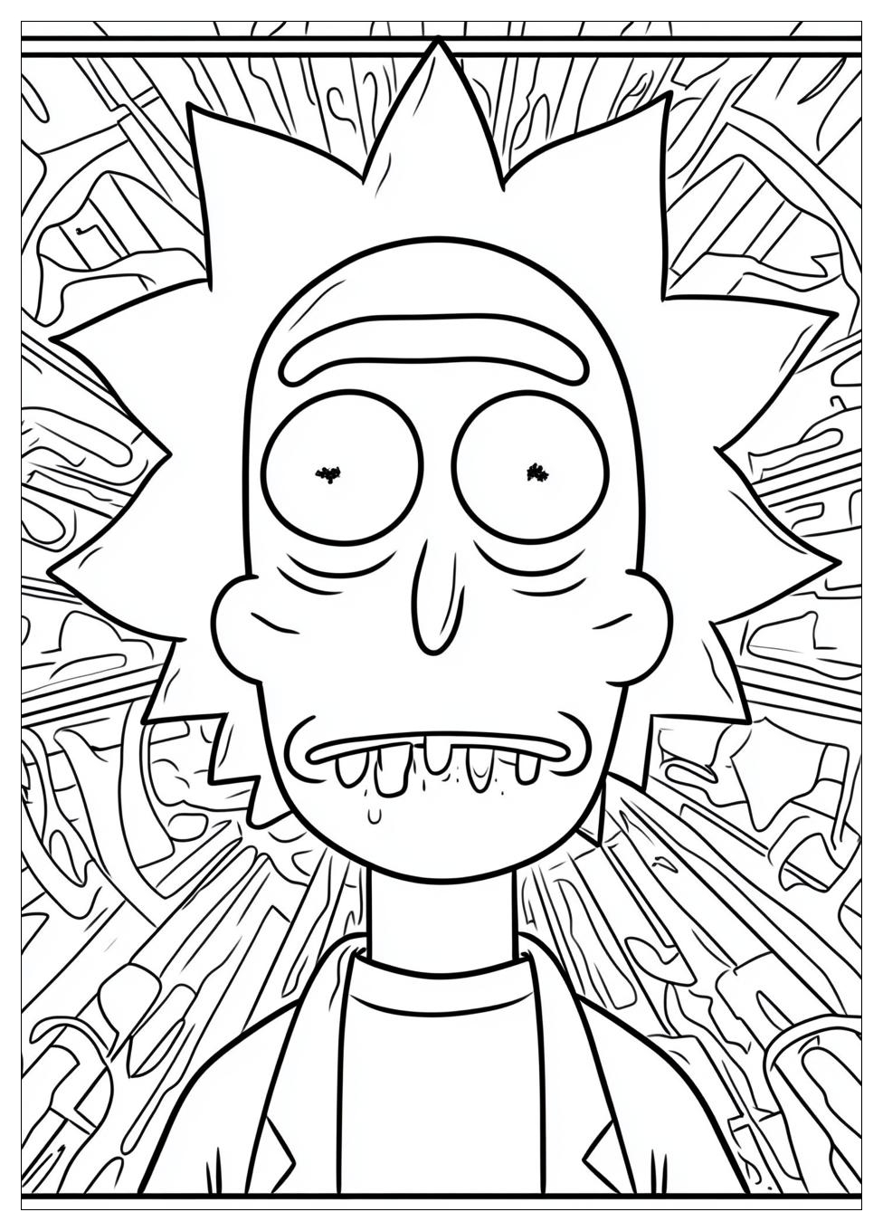 Kolorowanki Do Druku Rick I Morty 1