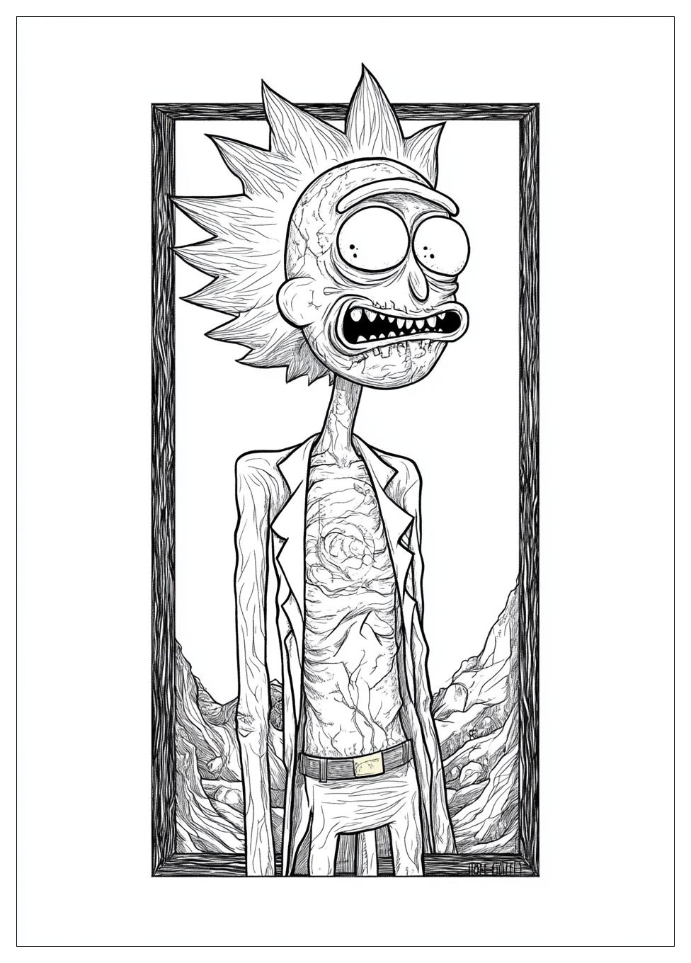 Kolorowanki Do Druku Rick I Morty 10