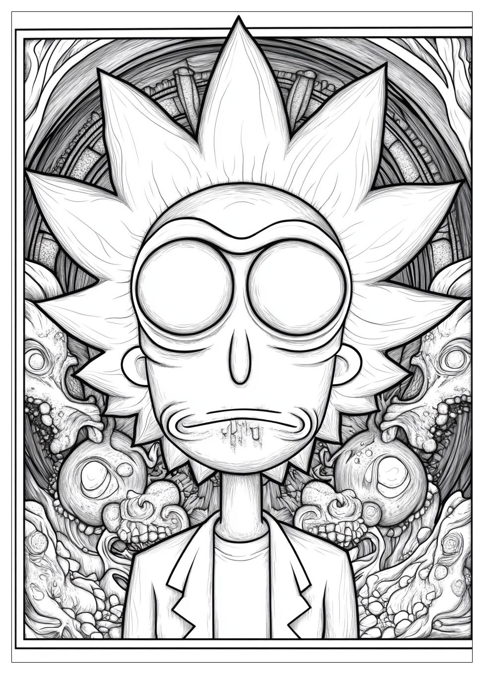 Kolorowanki Do Druku Rick I Morty 12