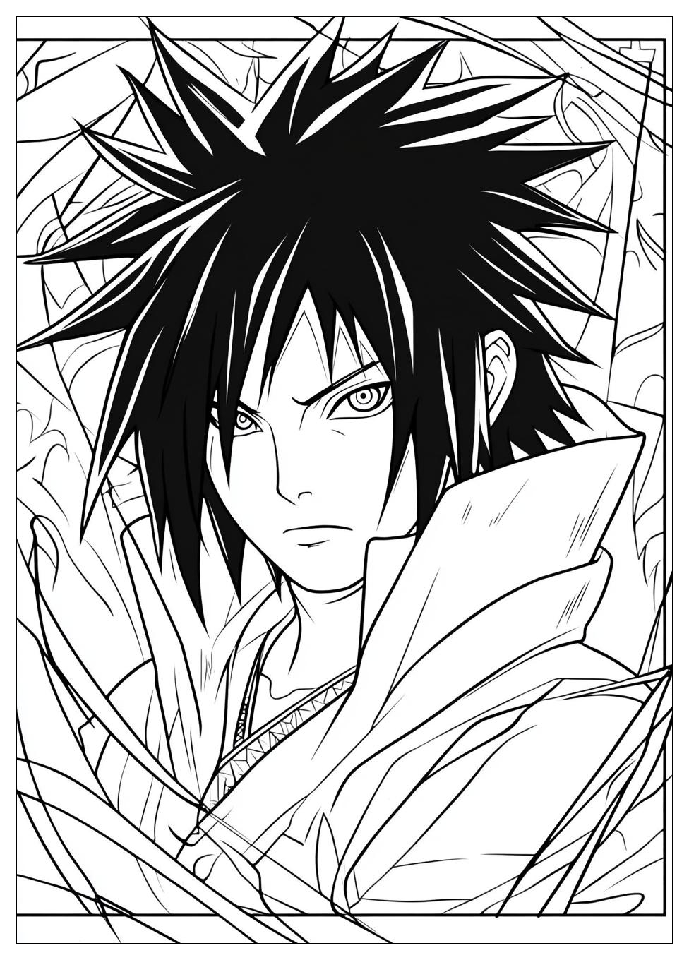 Kolorowanki Do Druku Sasuke 1