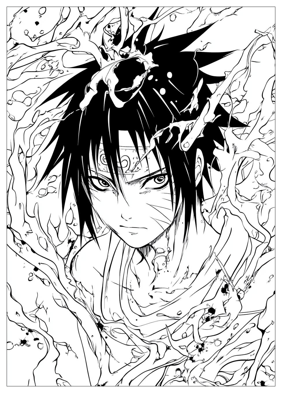 Kolorowanki Do Druku Sasuke 21