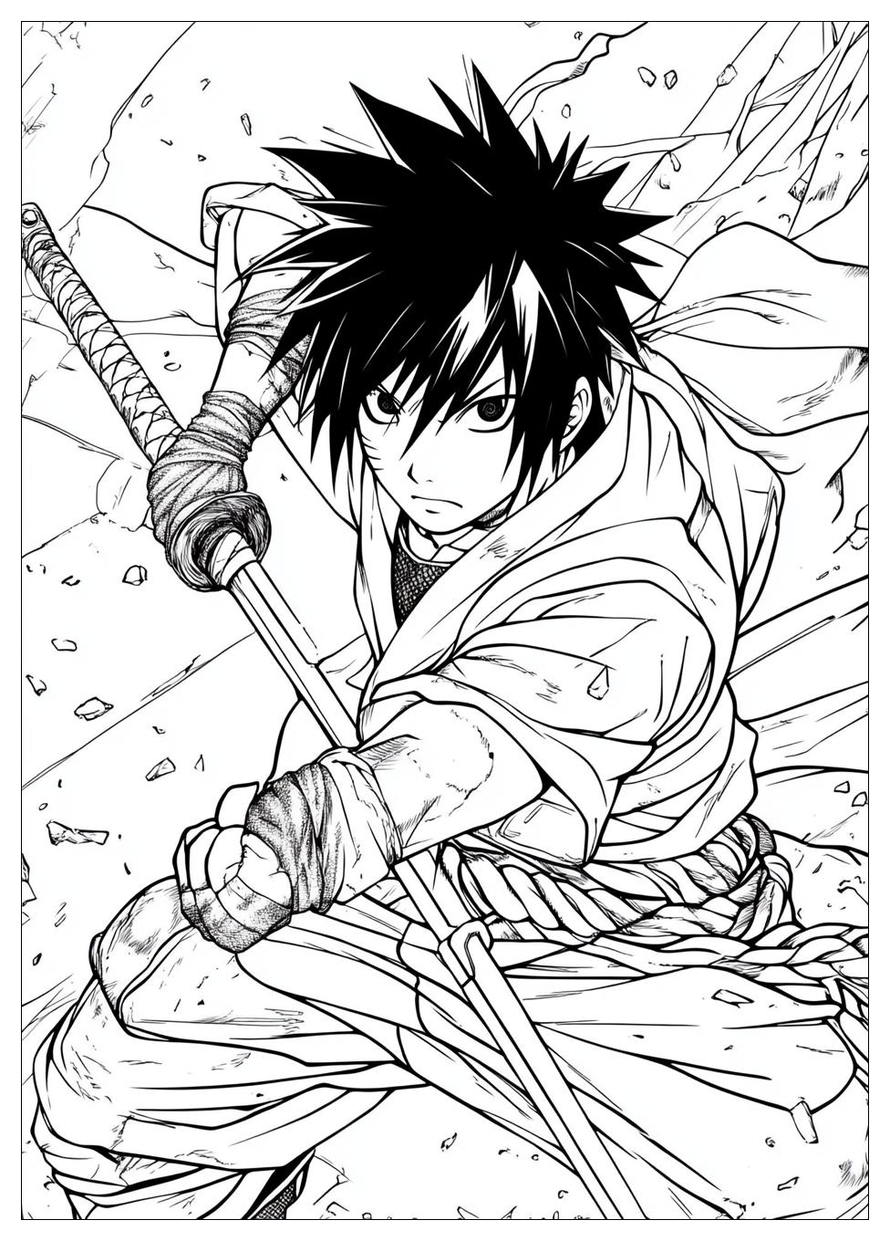 Kolorowanki Do Druku Sasuke 7