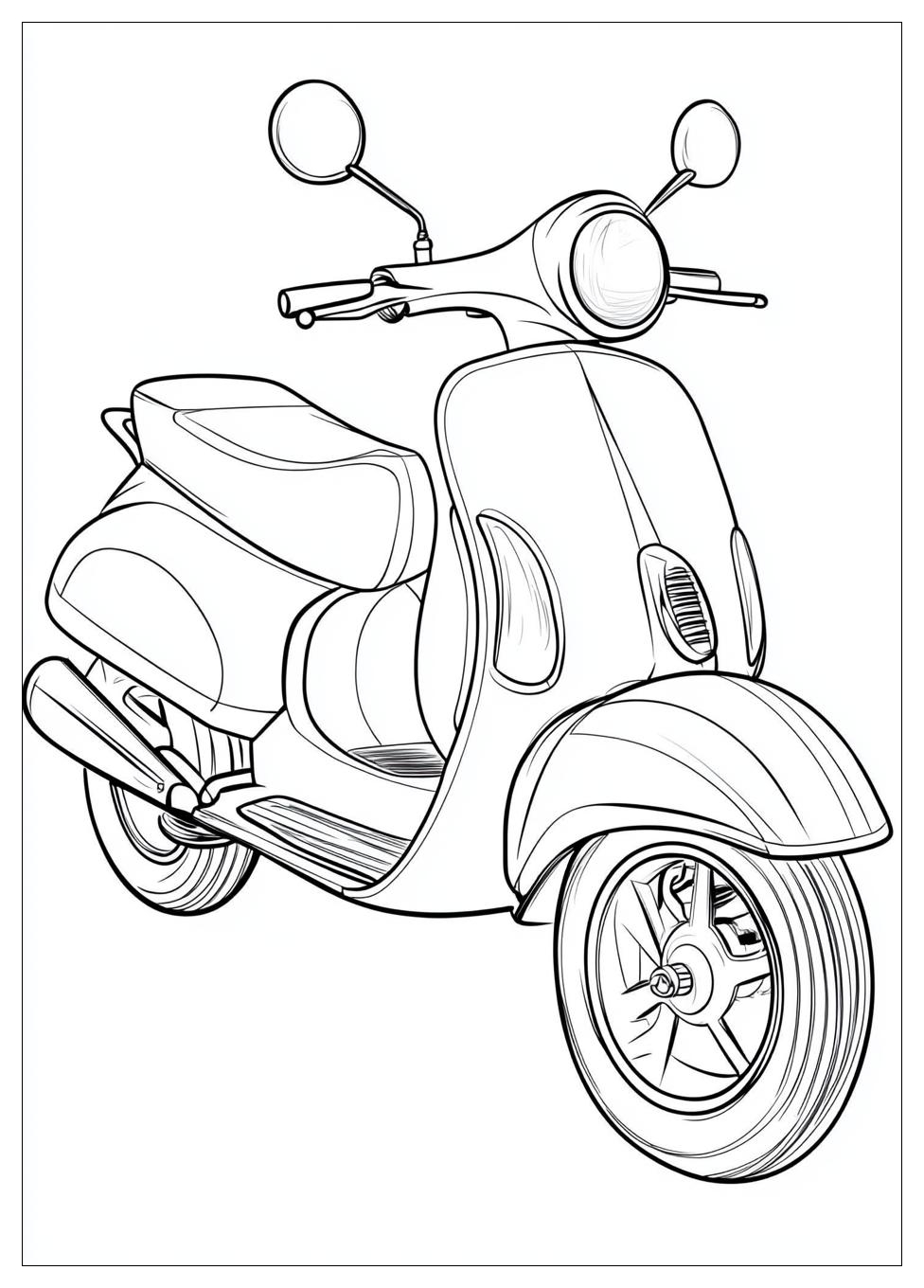 Kolorowanki Do Druku Scooter 1