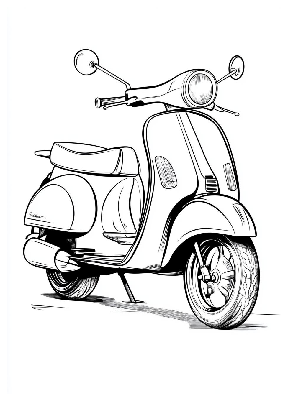 Kolorowanki Do Druku Scooter 18