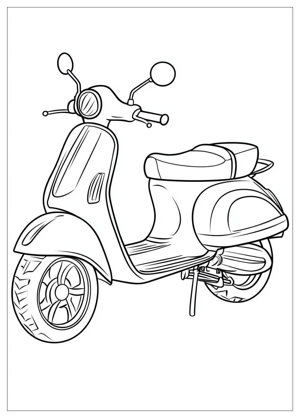 Kolorowanki Do Druku Scooter 19