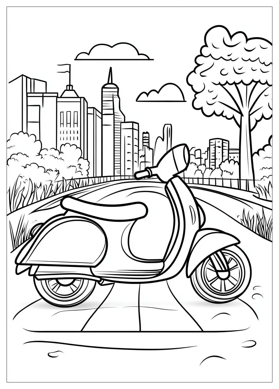 Kolorowanki Do Druku Scooter 5
