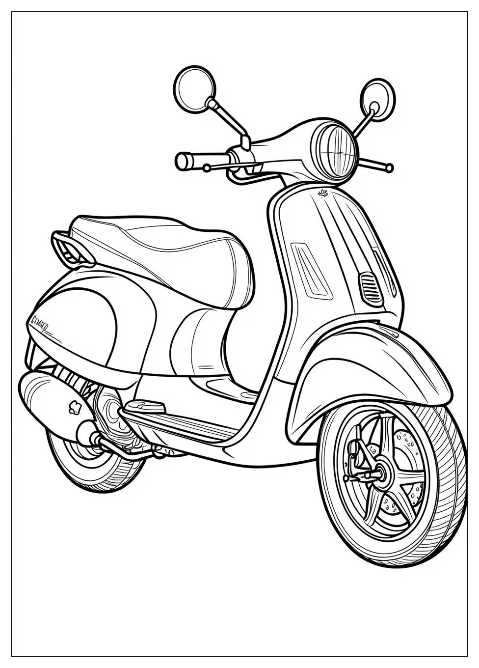 Kolorowanki Do Druku Scooter 6