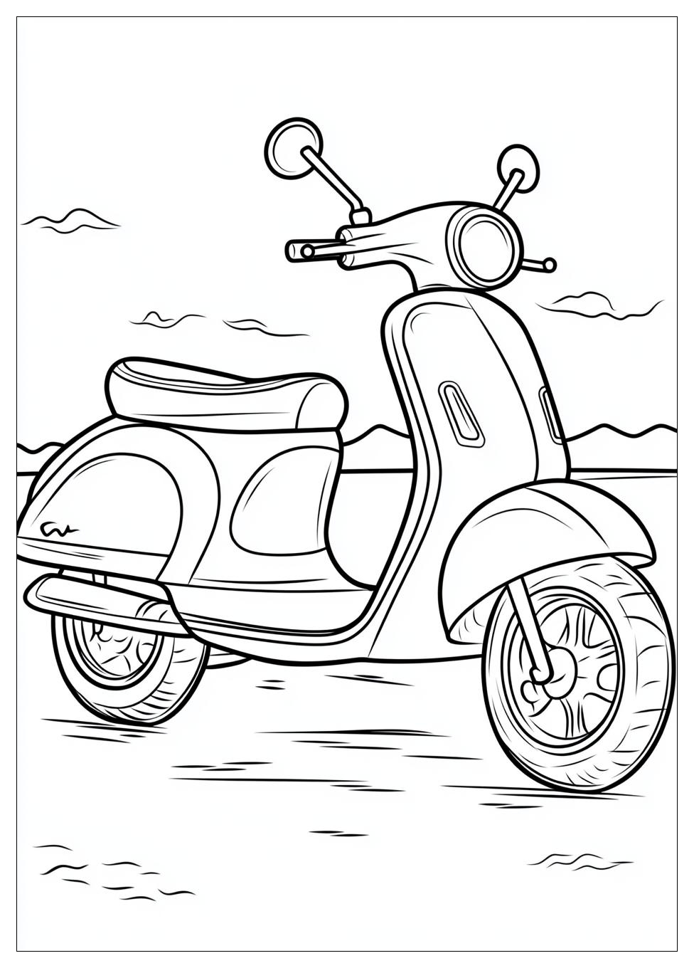 Kolorowanki Do Druku Scooter 9