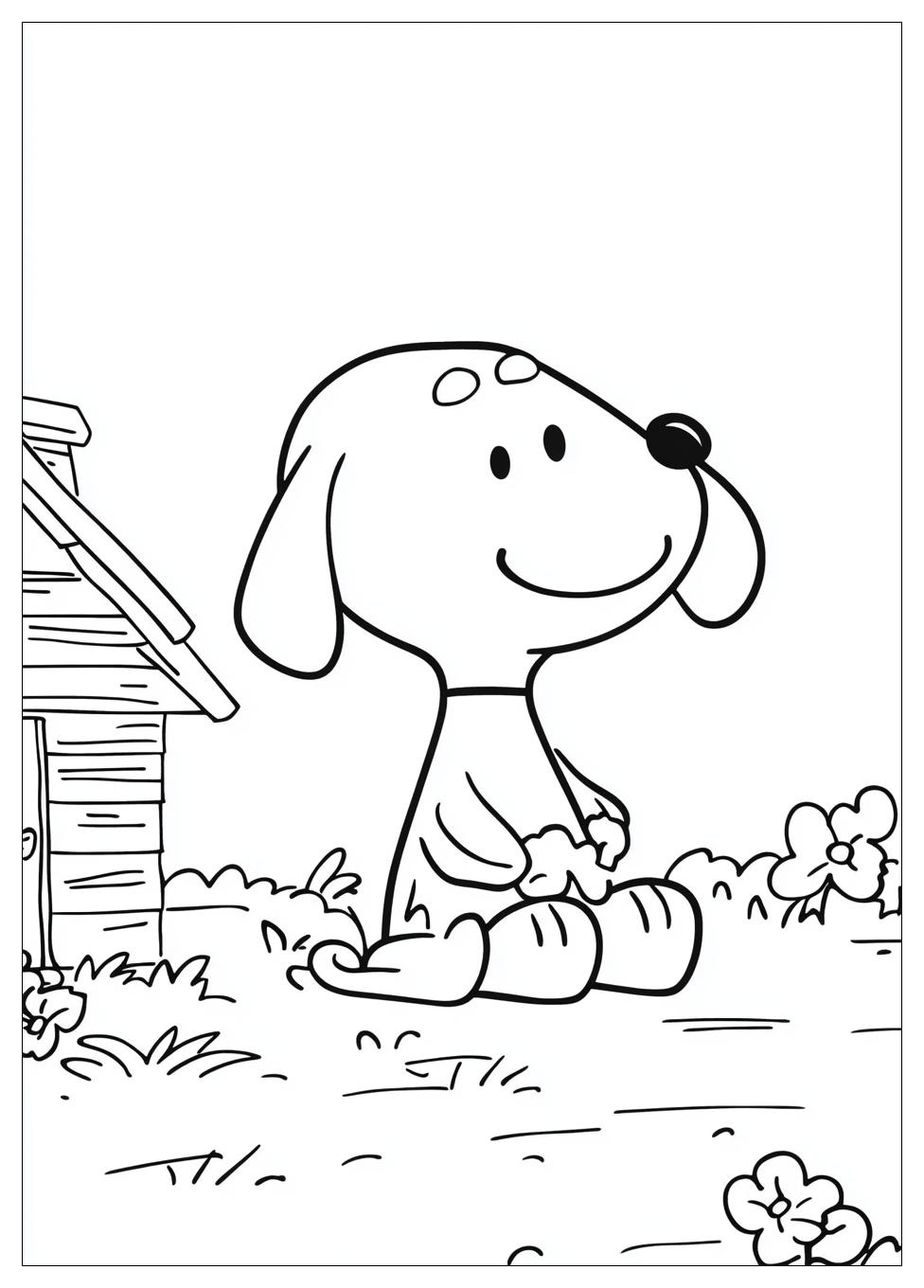Kolorowanki Do Druku Snoopy 1