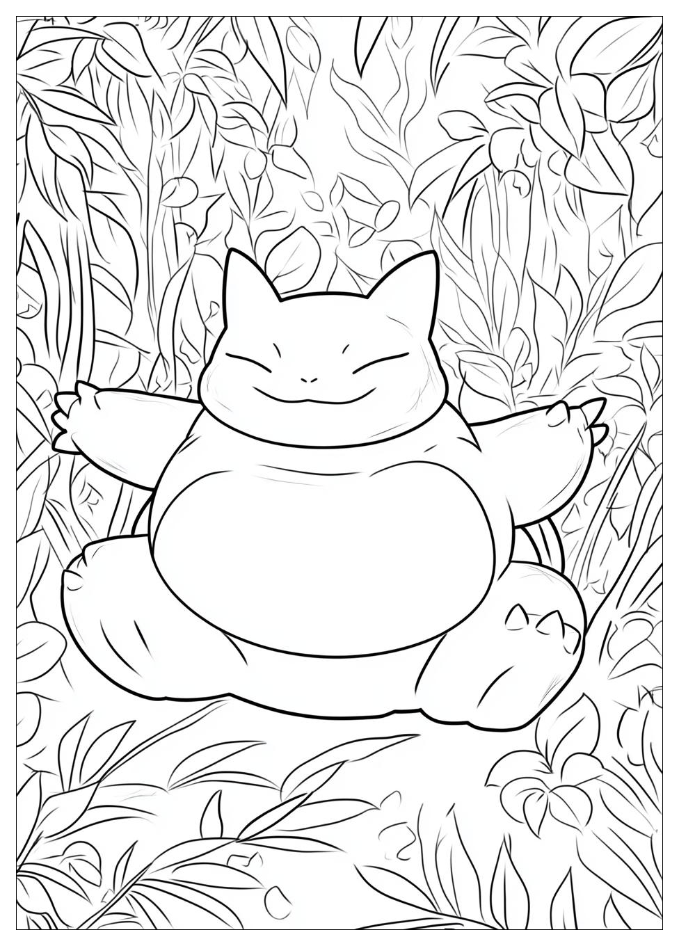 Kolorowanki Do Druku Snorlax 1