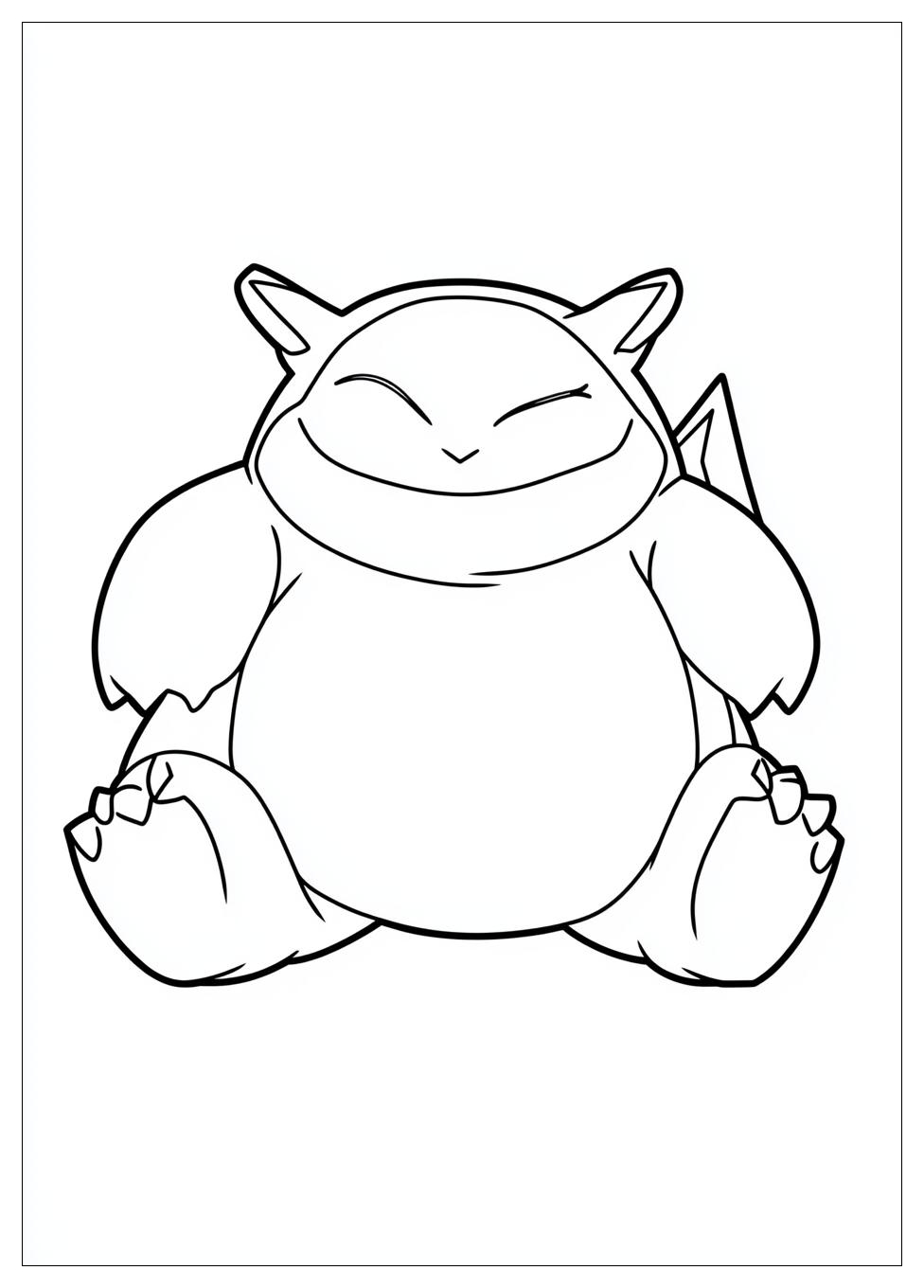 Kolorowanki Do Druku Snorlax 10
