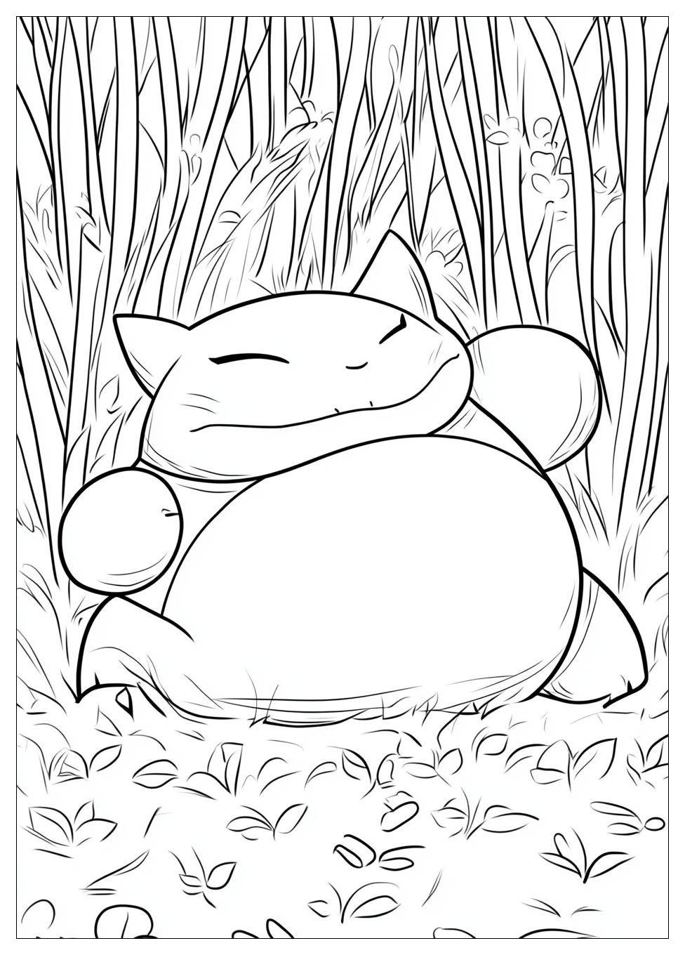 Kolorowanki Do Druku Snorlax 11