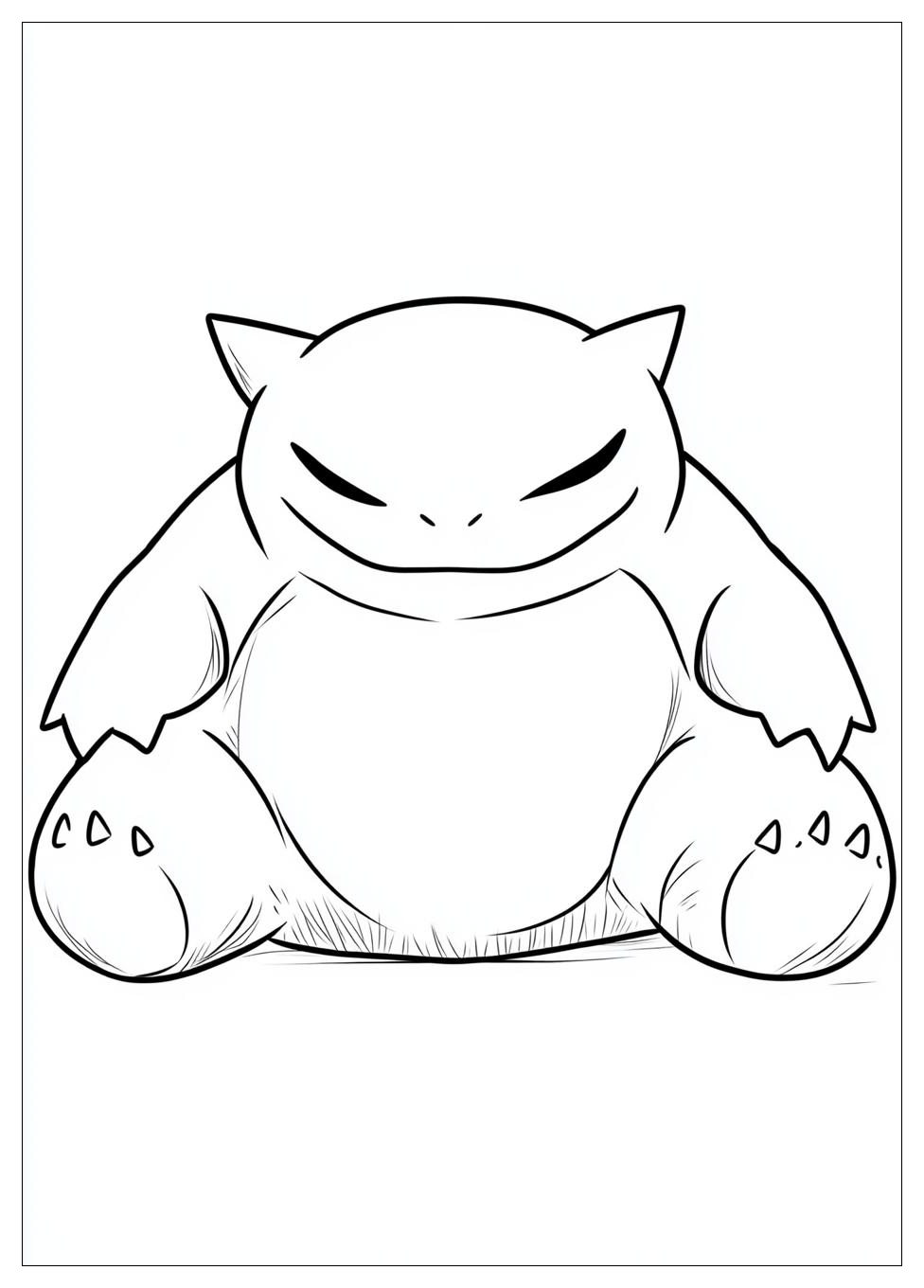 Kolorowanki Do Druku Snorlax 12