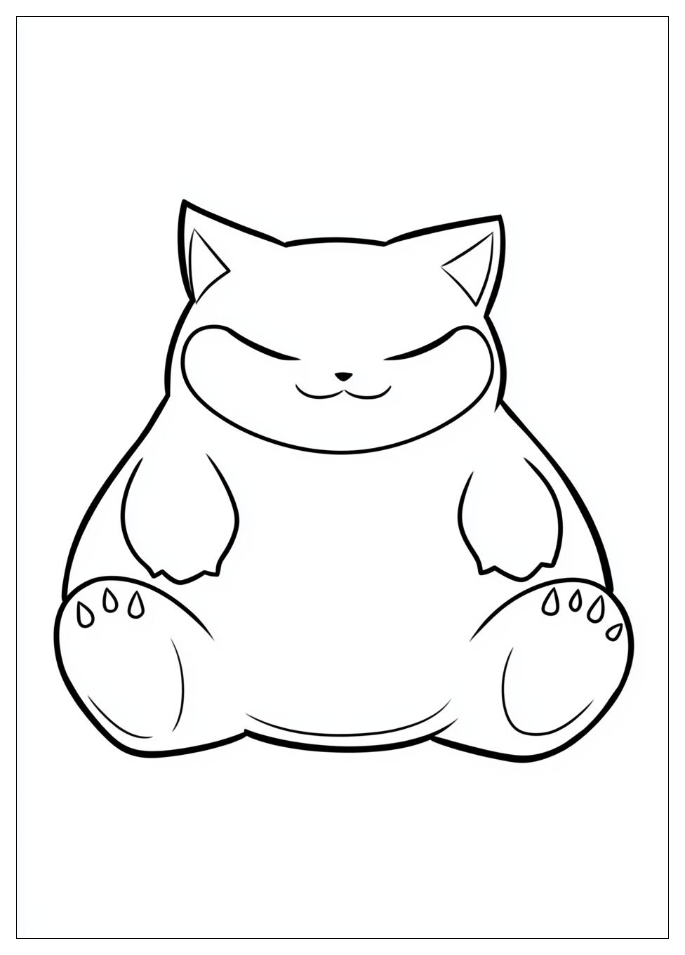 Kolorowanki Do Druku Snorlax 17
