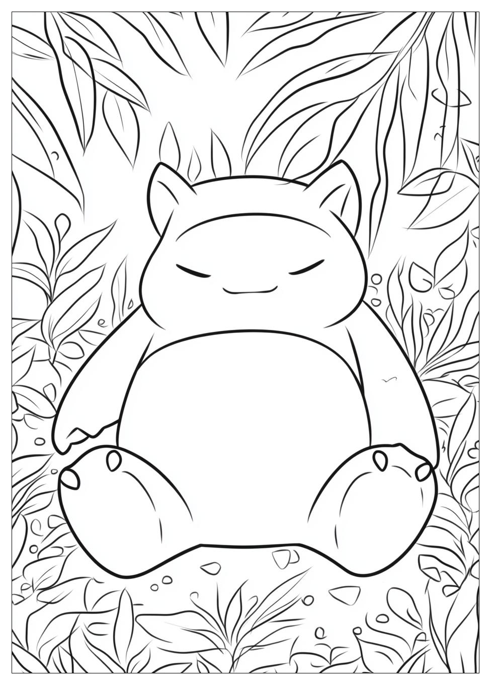 Kolorowanki Do Druku Snorlax 2