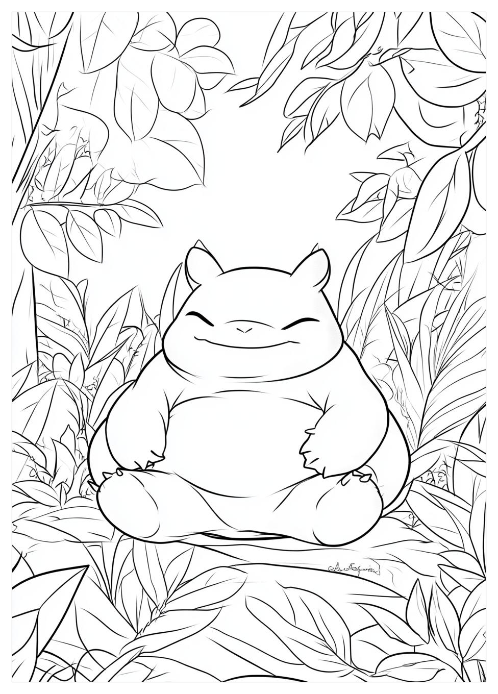 Kolorowanki Do Druku Snorlax 22