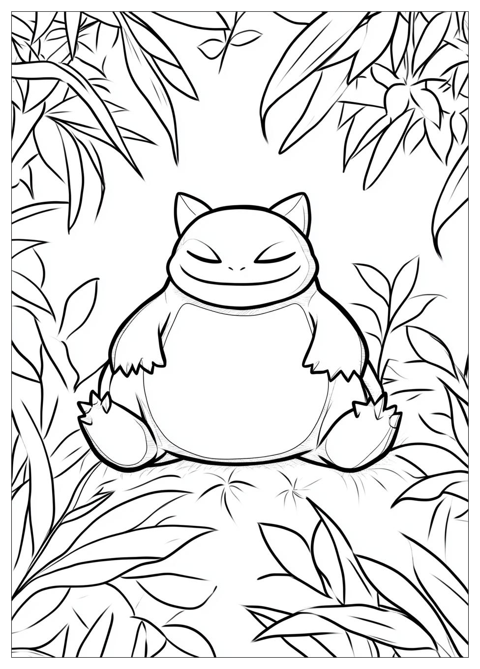 Kolorowanki Do Druku Snorlax 24